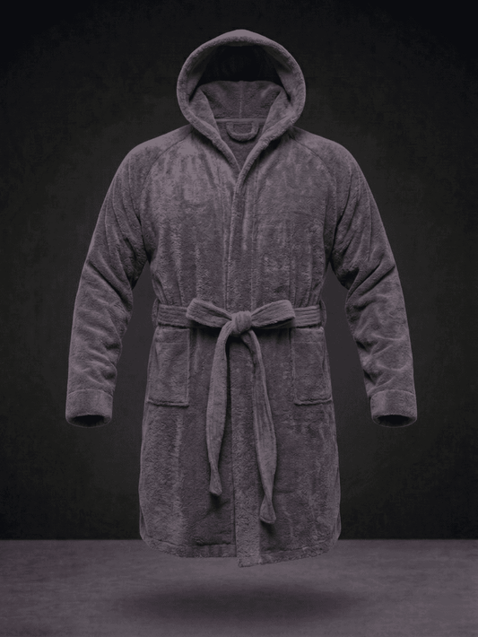 Accappatoio in Spugna 100% Cotone con Cappuccio - Linea Sport
