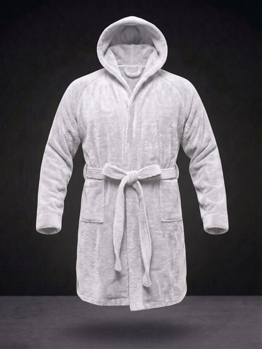 Accappatoio in Spugna 100% Cotone con Cappuccio - Linea Sport