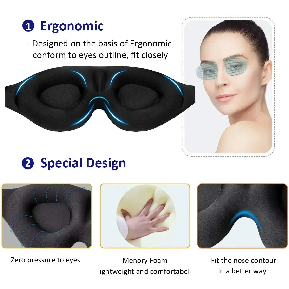 Maschera 3D per il Sonno – Total Blackout