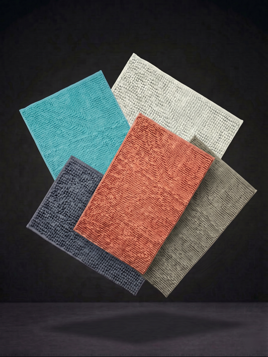 Tappeto Bagno Antiscivolo in Morbida Microfibra "Poppy" - 50x80 cm