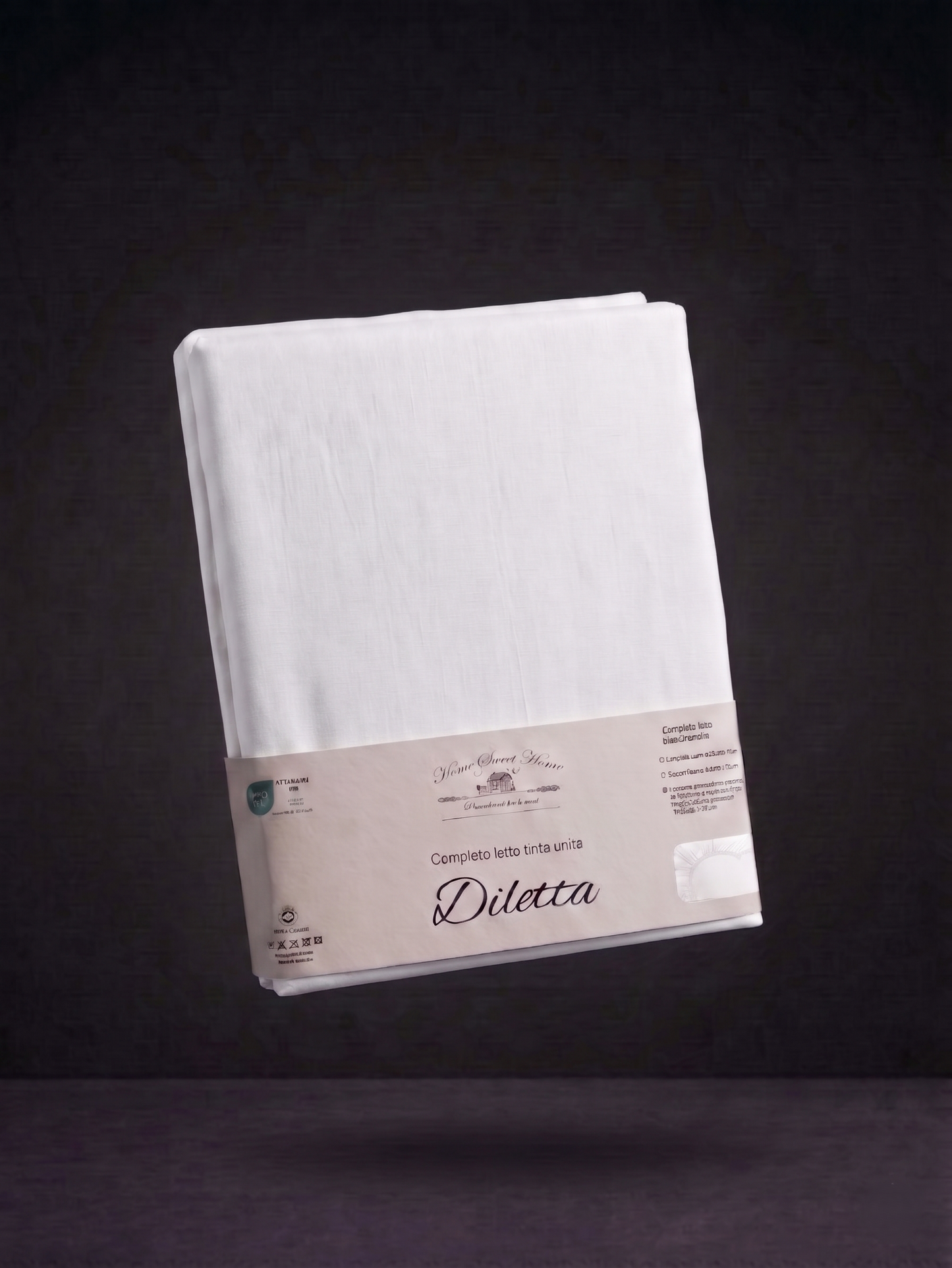 Completo Letto Matrimoniale 100% Cotone Tinta Unita – Linea Diletta