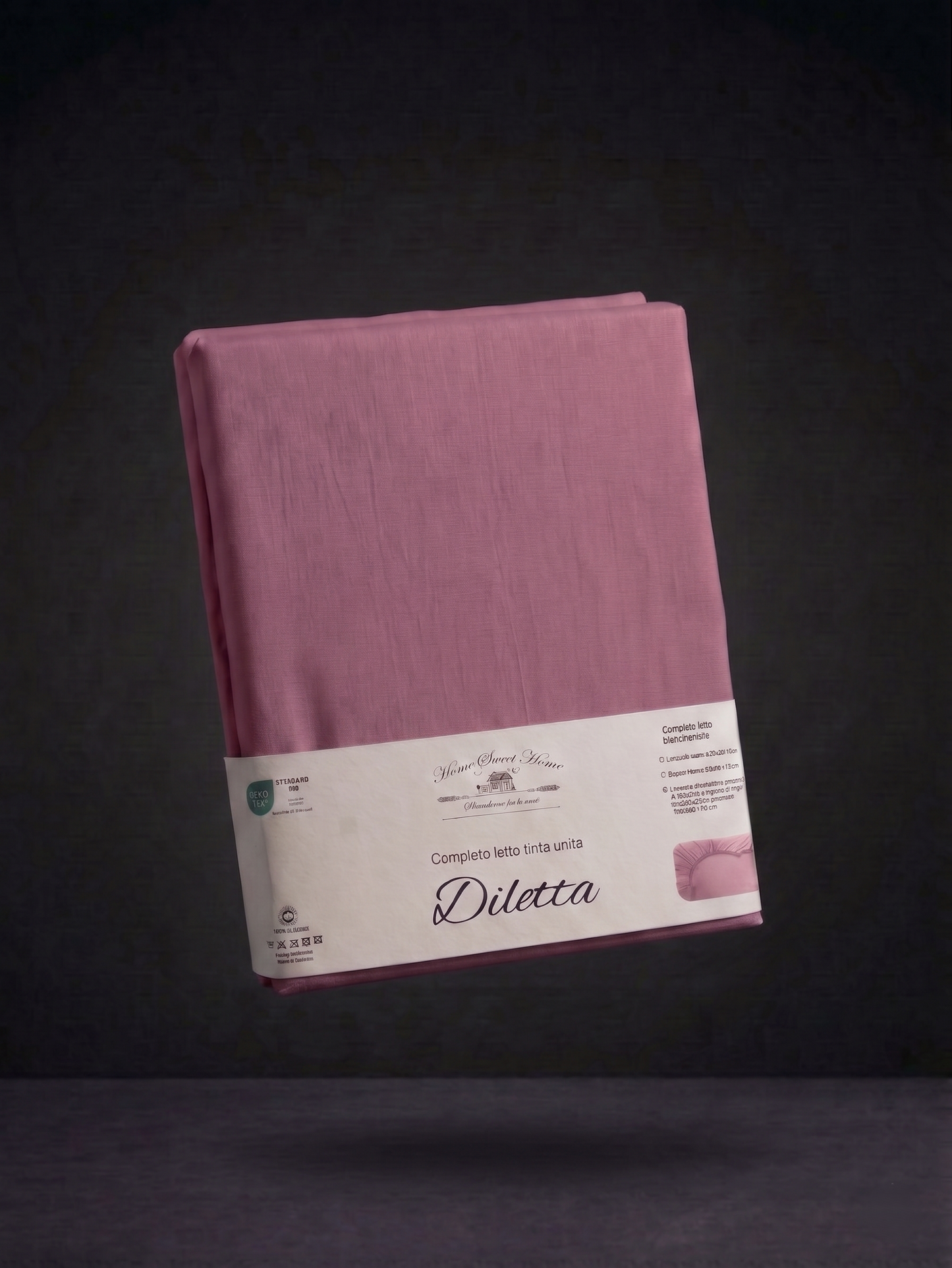 Completo Letto Matrimoniale 100% Cotone Tinta Unita – Linea Diletta