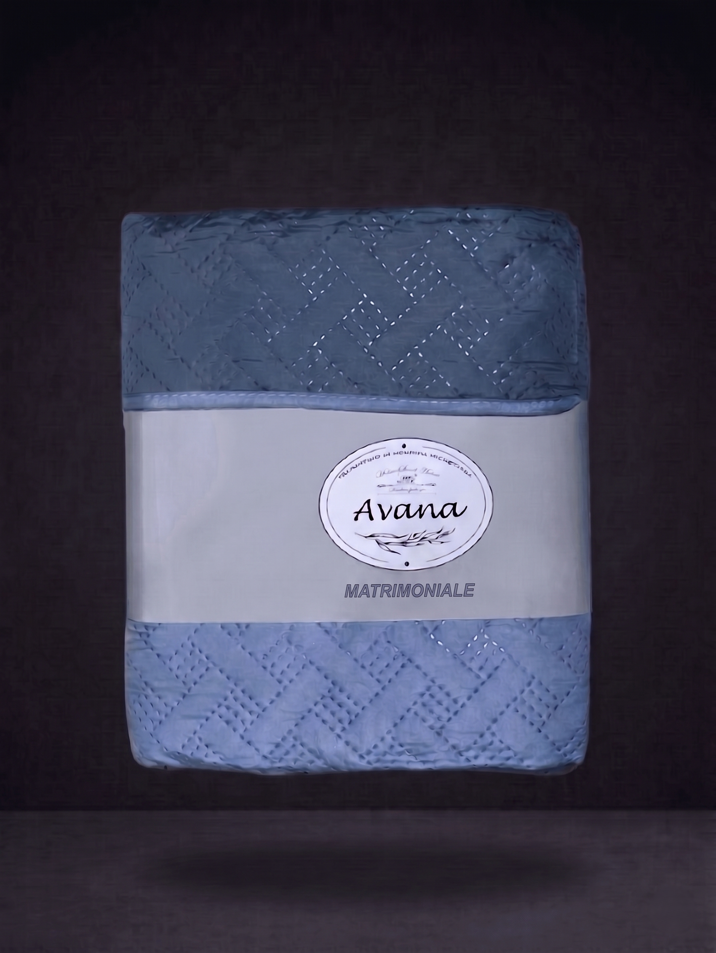 Two-Tone Microfiber Quilted Bedspread - Double