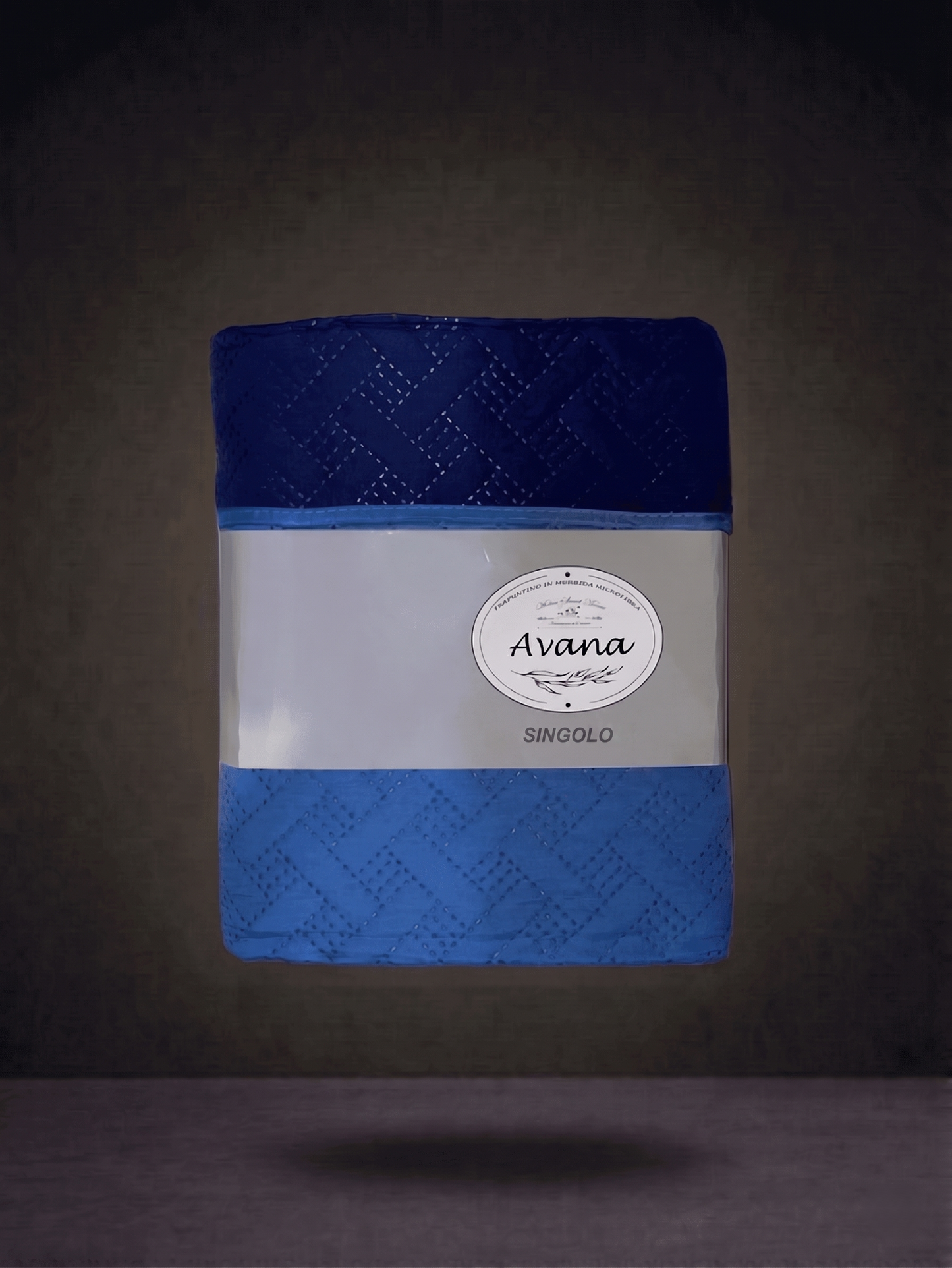 Two-Tone Microfiber Quilted Bedspread - Double