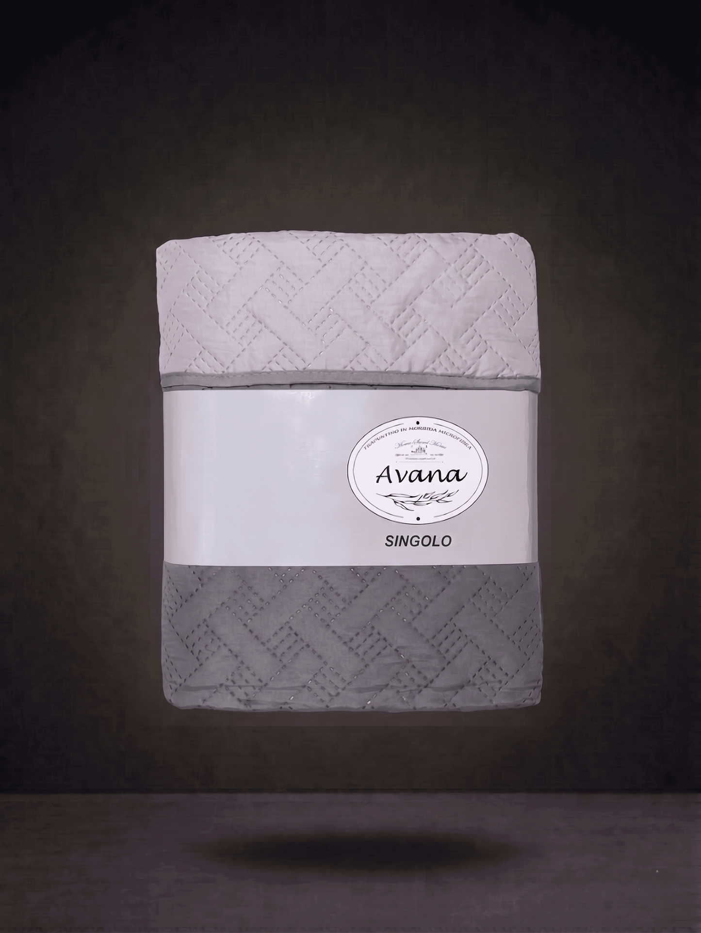 Two-Tone Microfiber Quilted Bedspread - Double